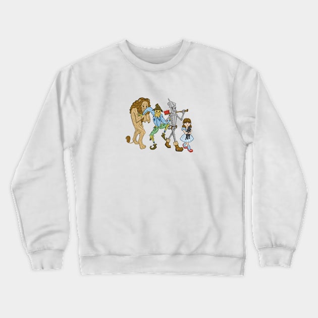 Off To See The Wizard Crewneck Sweatshirt by adamtyberius